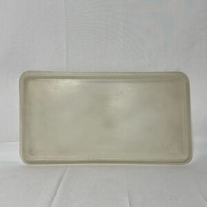 Tupperware Lid 678-1 Sheer/Opaque Rectangle Vintage Replacement Lid Plastic